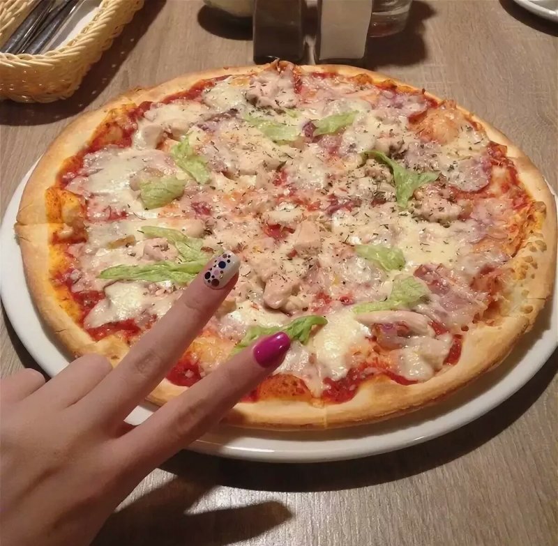 Сколько сантиметров пицца